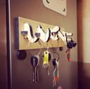 Dinosaur Wall Key Holder Laser Cut Vector File