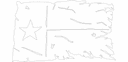 Distressed Texas Flag Vector Design for Laser Cutting DXF