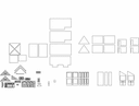 DIY Dollhouse 3D Puzzle Vector Plan for Laser Cutting DXF