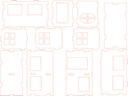 DIY Dollhouse Modular Wall Panels Laser Cut Vector DXF