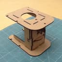DIY Laser Cut Wooden Microscope Stand Vector DXF