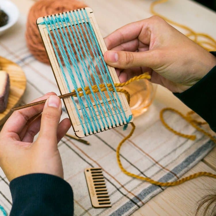 DIY Mini Hand Loom Laser Cut Vector File (SVG)