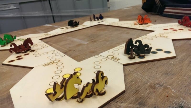 DIY Modular Horse Board Game Vector File for Laser Cutting