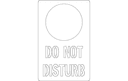 Do Not Disturb Door Hanger Vector File for Laser Cutting DXF