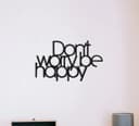 Don't Worry Be Happy Wall Art Laser Cut DXF File
