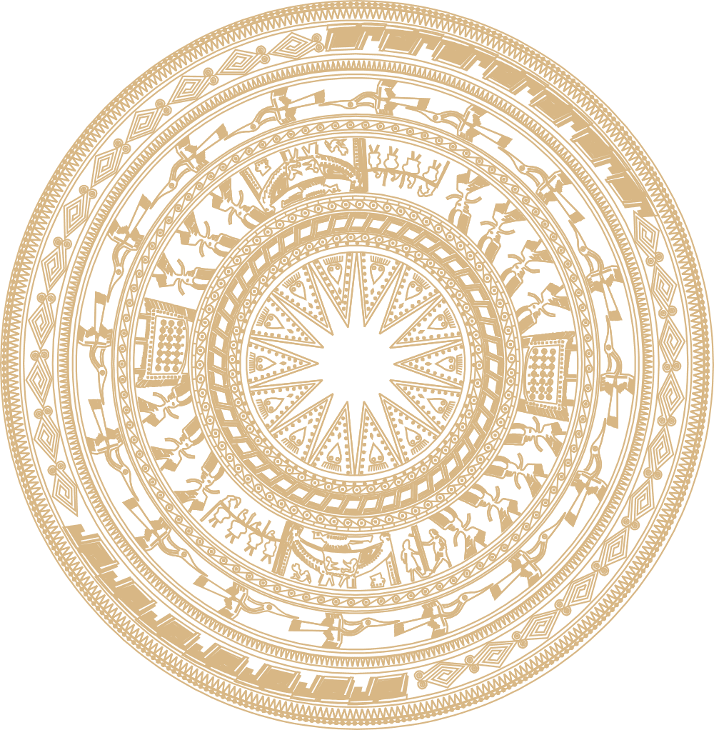 Dong Son Drum Mandala Vector for Laser Cutting, Free Download