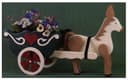 Donkey and Cart 3D Wooden Puzzle Vector Laser Cut Template