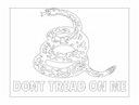 Dont Tread On Me Gadsden Snake Vector File DXF for CNC