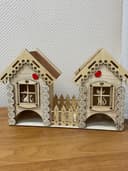 Double Cat House Laser Cut Vector Template (SVG, DXF)