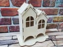 Dual Compartment Tea Bag House Laser Cut Vector Plan
