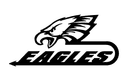 Eagles Team Logo Vector File for Laser Cutting DXF