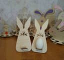 Easter Bunny Egg Holder Laser Cut Vector Design (DXF, CDR)