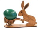 Easter Bunny with Wheelbarrow 3D Puzzle Laser Cut Vector Plan