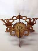 Easter Egg Stand with Religious Symbols Vector for Laser Cut