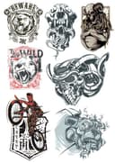 Edgy Graphic Art Vector Collection for Apparel and Laser Cutting