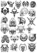 Edgy Skull Vector Collection - Free Laser Cutting Design