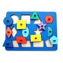 Educational Geometric Shape Peg Puzzle Laser Cut File