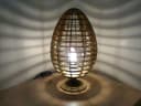 Egg-Shaped Lattice Table Lamp Vector Laser Cut File