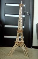 Eiffel Tower 3D Puzzle Laser Cut Vector File