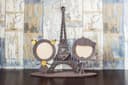 Eiffel Tower Romantic Dual Photo Frame Laser Cut Vector File