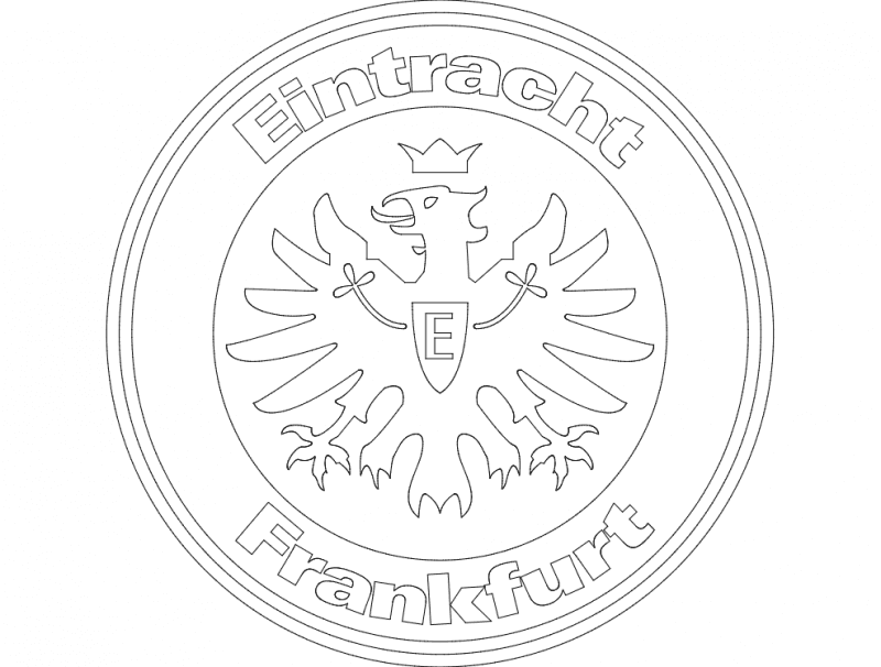Eintracht Frankfurt Football Club Logo DXF Vector File