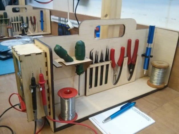 Electronics Workbench Tool Organizer Free Vector File