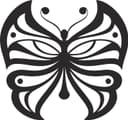 Elegant Abstract Butterfly Vector Design for Laser Cutting