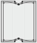 Elegant Art Deco Decorative Frame Vector File for Laser Cutting