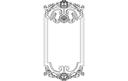 Elegant Baroque Decorative Frame Vector Laser Cut File