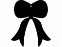 Elegant Bow Ornament Vector File for Laser Cutting (DXF)