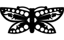 Elegant Butterfly Decorative Vector File for Laser Cutting DXF