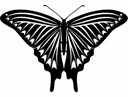 Elegant Butterfly Vector Art for Laser Cutting DXF File