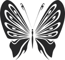 Elegant Butterfly Vector Art for Laser Cutting DXF File