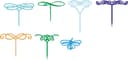 Elegant Cake Topper Bases Vector Collection (SVG, DXF, CDR)