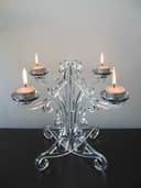 Elegant Candelabra 4-Arm Candle Holder Vector Design File
