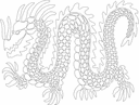 Elegant Chinese Dragon Vector Design for Laser Cutting DXF