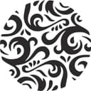 Elegant Circular Damask Ornament DXF SVG Free Vector