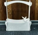 Elegant Decorative Basket with Doves Laser Cut Vector File