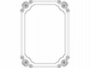 Elegant Decorative Border Frame Vector File for Laser Cutting