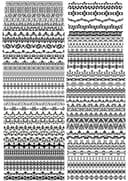 Elegant Decorative Borders Vector Pack for Laser Cutting