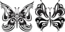 Elegant Decorative Butterfly Vector Designs for Laser Cutting