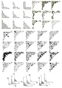 Elegant Decorative Corner Flourishes Free Vector Bundle