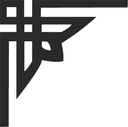 Elegant Decorative Corner Frame Vector DXF for Laser Cutting