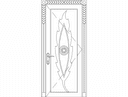Elegant Decorative Door Panel Vector Design DXF File