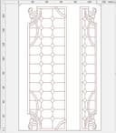 Elegant Decorative Door Panel Vector Design DXF