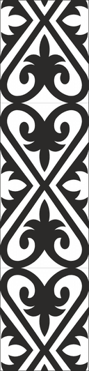 Elegant Decorative Floral Border Panel Vector for Laser Cutting