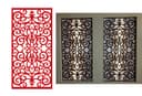 Elegant Decorative Floral Grill Panel Vector DXF Design