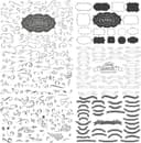 Elegant Decorative Frames, Swirls, and Banners Vector Collection
