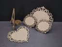 Elegant Decorative Lace Border Frames with Stand Vector Files