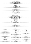 Elegant Decorative Line Dividers and Borders Vector Collection